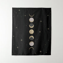 Load image into Gallery viewer, Phases of the Moon Tapestry - Terra Soleil