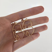 Load image into Gallery viewer, Picasso Face Earrings - Terra Soleil