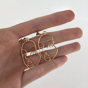 Picasso Face Earrings - Terra Soleil