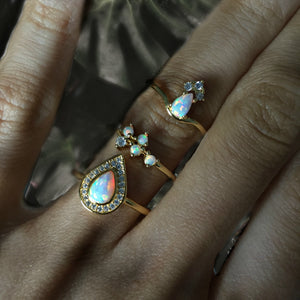 The Starlight Teardrop Opal Ring - Terra Soleil