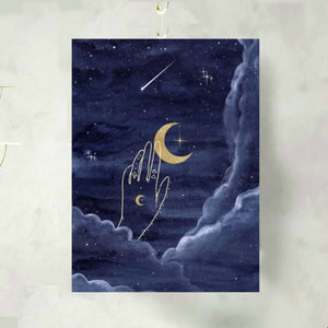 Once in a Blue Moon Art Print - Terra Soleil