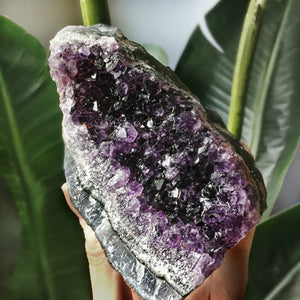 amethyst crystal cluster terrasoleil terra soleil urban outfitters anthropologie crystal stones gemstones purple 