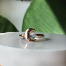 Load image into Gallery viewer, The Moonstone Crescent Ring - Terra Soleil