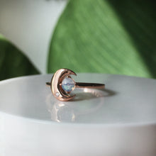 Load image into Gallery viewer, The Moonstone Crescent Ring - Terra Soleil