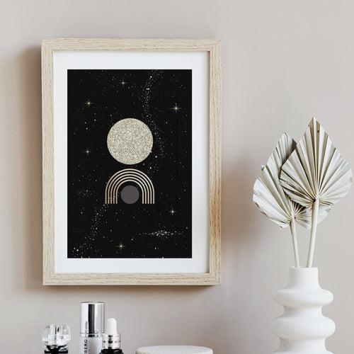 The Rainbow Moon Art Print