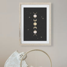 Load image into Gallery viewer, Phases of the Moon Art Print
