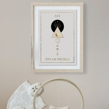 Load image into Gallery viewer, Five of Swords Art Print