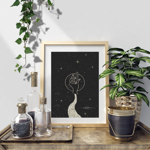 The Moonlit Path Art Print