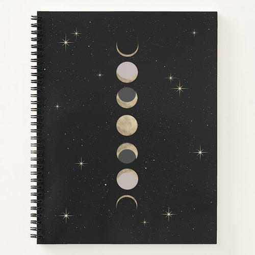 Moon Phase Spiral Notebook - Terra Soleil