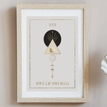 Load image into Gallery viewer, Five of Swords Art Print
