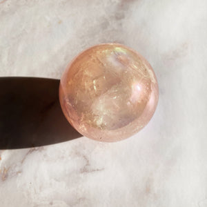 Angel Aura Rose Quartz Sphere - Terra Soleil