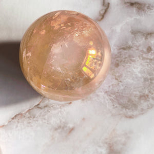 Angel Aura Rose Quartz Sphere - Terra Soleil