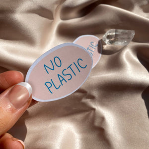 No Plastic Vinyl Sticker - Terra Soleil