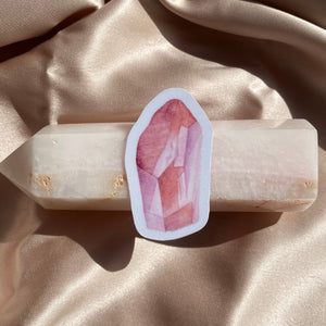 Rose Quartz Vinyl Sticker