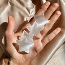 Load image into Gallery viewer, Selenite Star Palm Stone - Terra Soleil