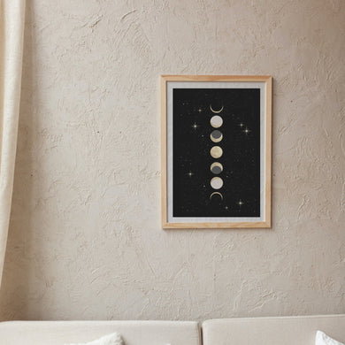 Phases of the Moon Art Print