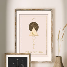 Load image into Gallery viewer, Five of Swords Art Print