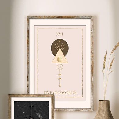 Five of Swords Art Print
