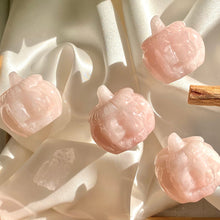 Load image into Gallery viewer, Rose Quartz Pumpkin Crystal