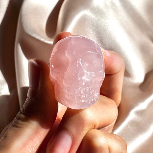 Rose Quartz Skull Crystal