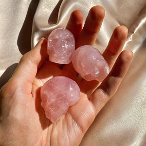 Rose Quartz Skull Crystal