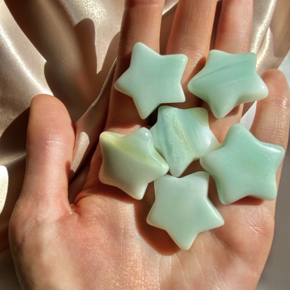 Amazonite Star Palm Stone