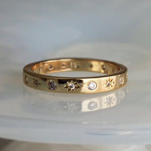 The Moon and Stars Stacking Ring - Terra Soleil