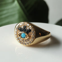 Load image into Gallery viewer, The Annika Evil Eye Ring - Terra Soleil