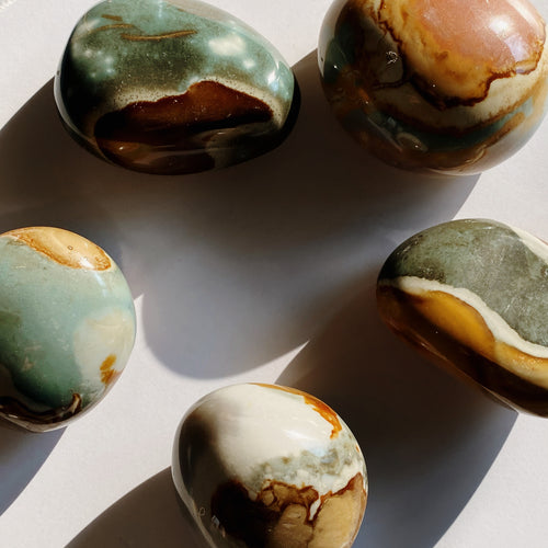 Ocean Jasper Palm Stone - Terra Soleil