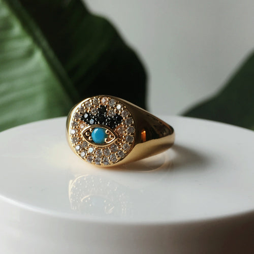 The Annika Evil Eye Ring - Terra Soleil