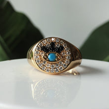 Load image into Gallery viewer, The Annika Evil Eye Ring - Terra Soleil