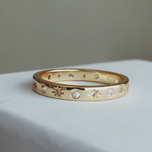 The Moon and Stars Stacking Ring - Terra Soleil