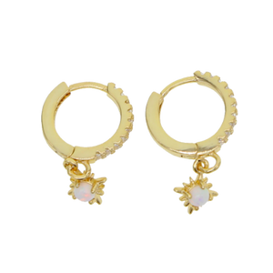 Opal Star Charm Earrings - Terra Soleil