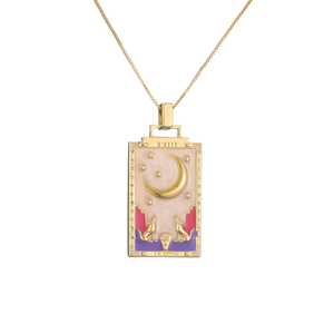 The Lioness Tarot Card Necklace