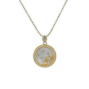 Pearl Zodiac Necklace