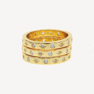 The Moon and Stars Stacking Ring - Terra Soleil