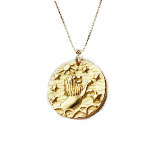 Lion's Mane Coin Necklace - Terra Soleil