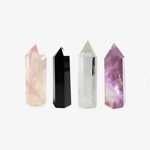 Set of 4 Crystal Points - Terra Soleil