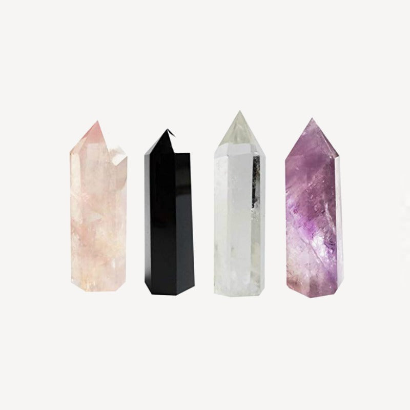 Set of 4 Crystal Points - Terra Soleil