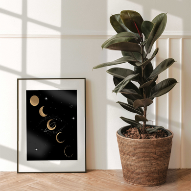 Moon Phases Art Print - Terra Soleil