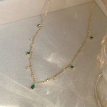 Load image into Gallery viewer, The Sea Green Gem Necklace