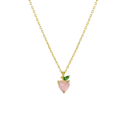 Peach Charm Necklace