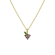 Load image into Gallery viewer, Grape Charm Necklace