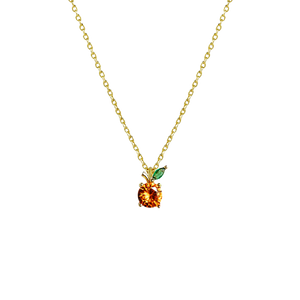 Orange Charm Necklace