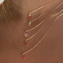Load image into Gallery viewer, Peach Charm Necklace