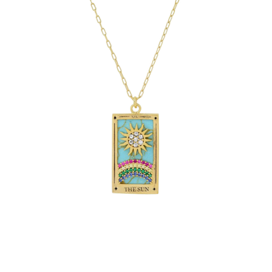 The Sun Tarot Card Necklace