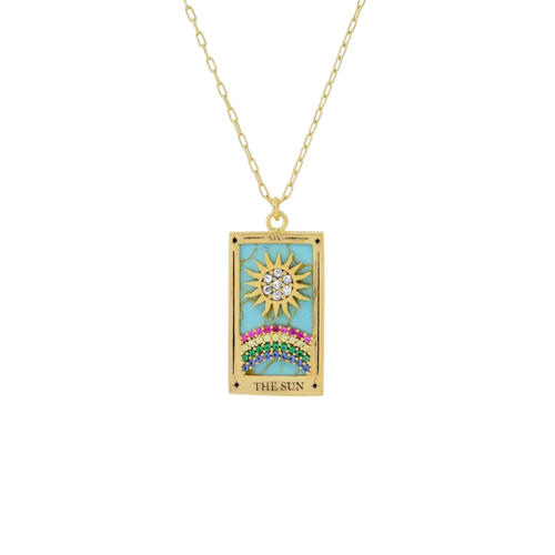 The Sun Tarot Card Necklace