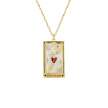 Load image into Gallery viewer, The Serpent Tarot Card Necklace