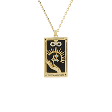 Load image into Gallery viewer, The Serpent Tarot Card Necklace