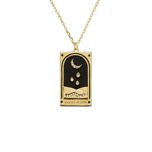 The Moon Tarot Card Necklace